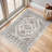 Medallion Non Slip Washable Rug(Brown)-927529341