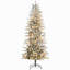 Grand arbre de Noël artificiel pré-éclairé avec 850 branches enneigées et 350 ampoules à ouverture automatique-1063919895