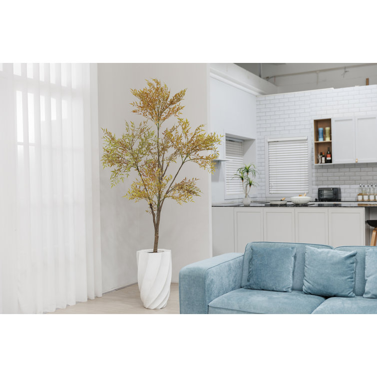 82.08'' Faux Bamboo Tree in Planter