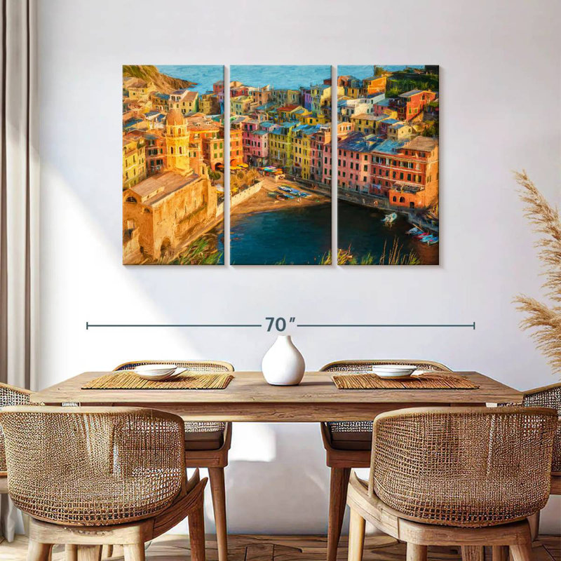 Gillard Vernazza incroyable dans les Cinque Terre, H 36 po x l 57 po
