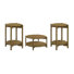 Timber Mid-Century Solid Wood 3 Pieces Living Room Set