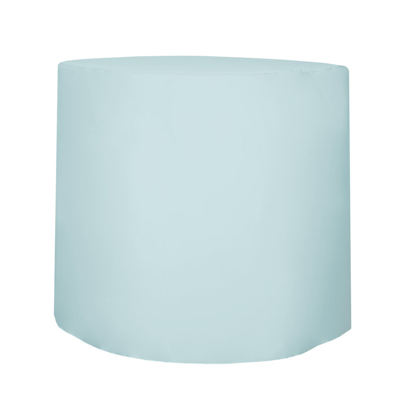 Javin Solid Color Round Tablecloth, Ice Blue, 2
