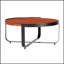 Table basse d'extérieur ISAAC avec structure en métal durable et plateau en bois d'acacia, parfaite pour un décor de patio moderne