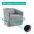 360-Degree Swivel Upholstered Armchair with Accent Pillow-359017569