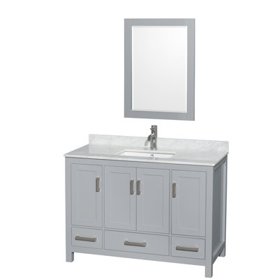 Sheffield 48" Single Bathroom Vanity Set with Mirror