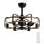 Ventilateur de plafond de style campagnard en cuivre noir classique avec ensemble d'éclairage et télécommande -1721047832