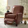 Glen Ellyn 30" Wide Genuine Leather Manual Club Recliner
