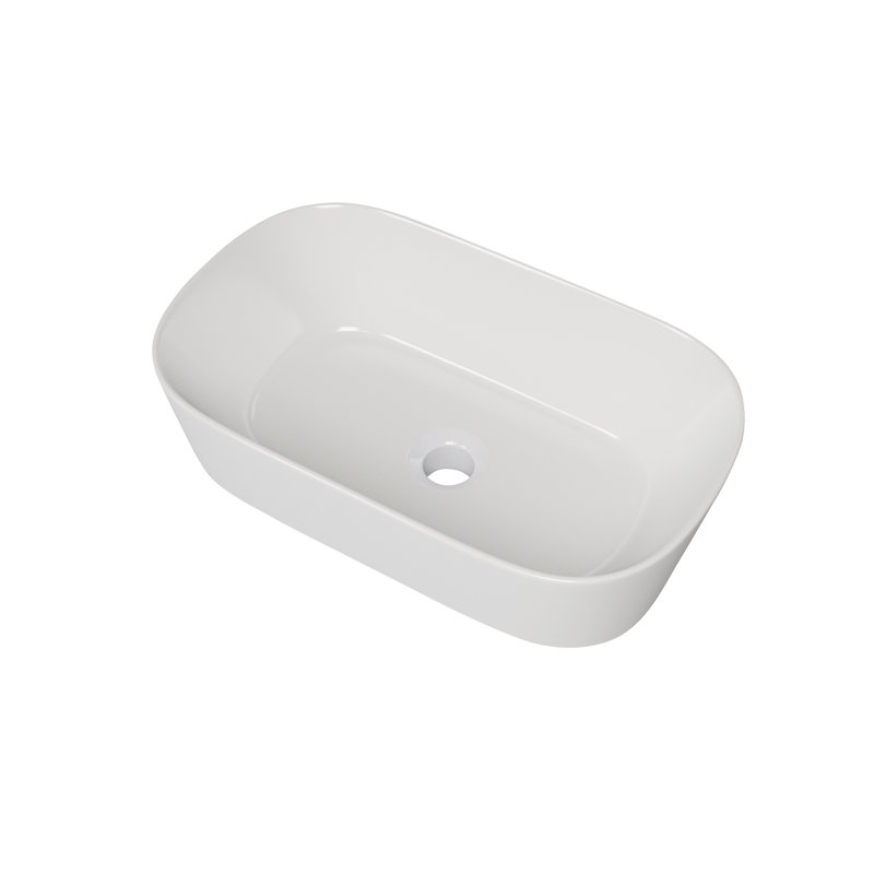 Gerber Cymira 23 In. Oval Vessel Bathroom Sink, Above-Counter Glazed White Fireclay Ceramic Vanity Sink, Modern Transitional Basin Sink Bowl