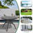 Trotti Round Metal Outdoor Dining Table With Umbrella Hole , 39'' in. W 39'' in. D