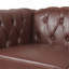 Canapé 3 places à accoudoirs carrés traditionnels avec coussin amovible et design classique