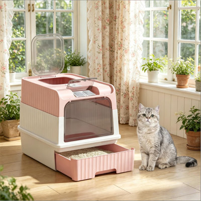 Fully Enclosed Litter Box