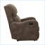 Fauteuils inclinables pour le salon, fauteuil inclinable en microfibre brun noyer | Structure en bois massif | 1 pièce