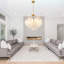 8-light Dimmable Tiered Chandelier