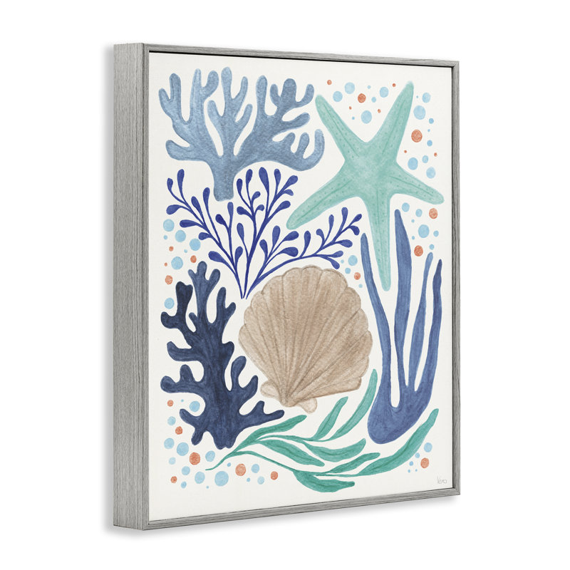  Aquatique, courants côtiers, estampe numérique par Véronique Charron, Estampe numérique Farmhouse, H 14 po x l 11 po