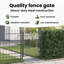 104 cm W Steel Gate Fencing-121122506