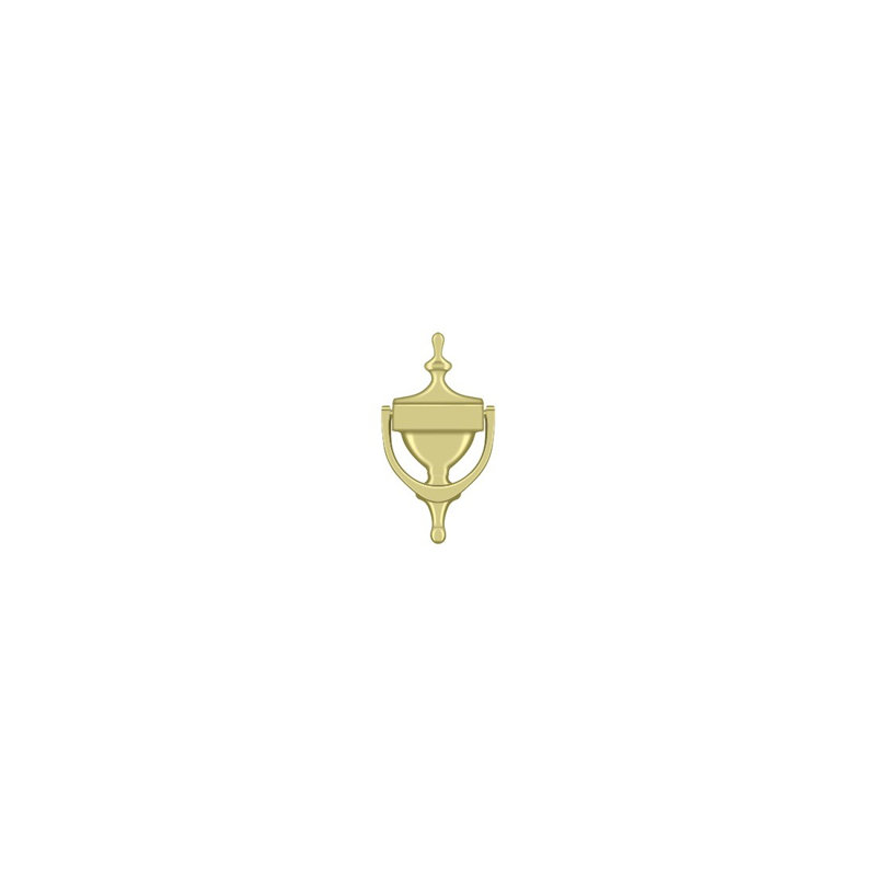Victorian Brass Door Knocker, Polished Brass