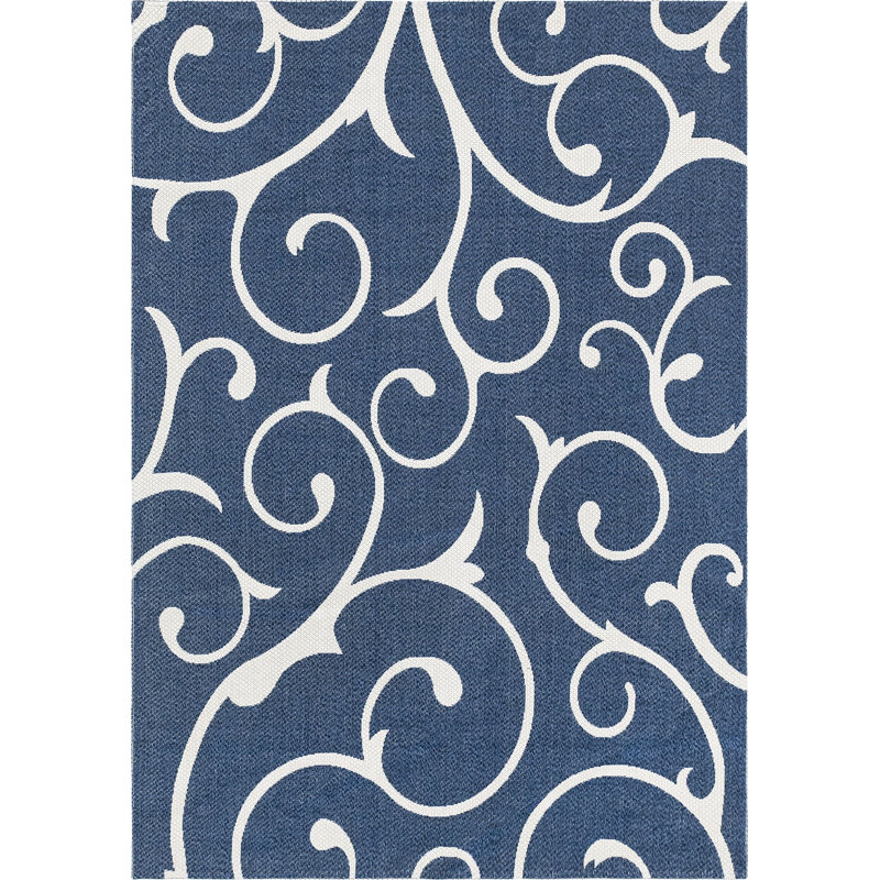 California Cotton Abstract Indoor Rug, Rectangle 6'4" x 9'