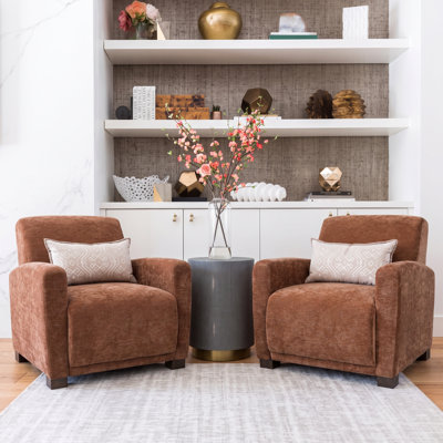 Bellamy Casual Contemporary Upholstered Accent Chair with Classic Club Chair Silhouette for Living Room, Bedroom and Home Office