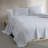 Calvin Klein Cotton Gauze Solid Cotton Blue Quilt Set-113930740