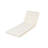 77'' Long Water-resistant Outdoor Chaise Lounge Cushion With Integrated Headrest, Beige