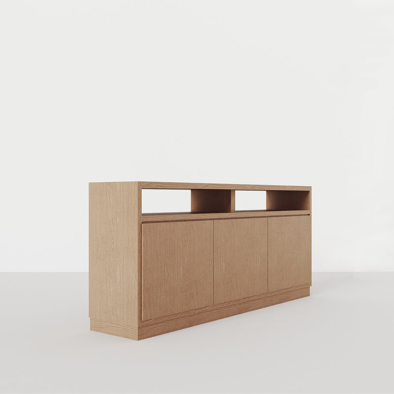 Larreon Media Console, Oak Wood