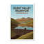 Silent Valley Reservoir, Northern Ireland - Romantic Travel Poster Of Quiet Lake, Rolling Hills And Dam. Giclee Print On Wrapped Canvas. Wall Art, Home Decor - Natural Landmarks, Northern Ireland - Wrapped Canvas Print-2076326392
