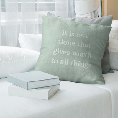 Cotton Blend Reversible Throw Pillow