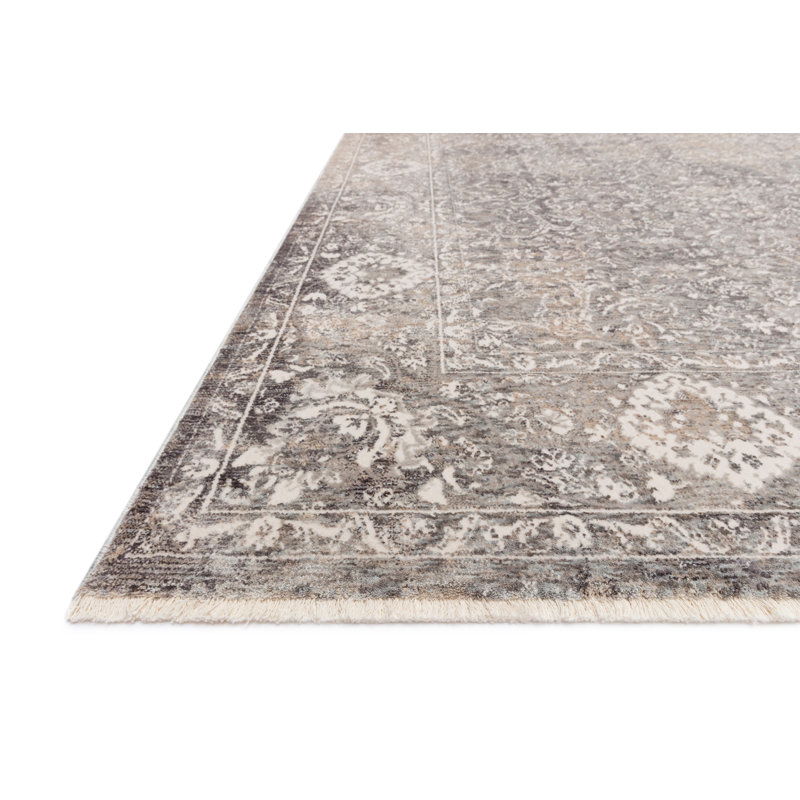 Tapis gris zone oriental Wilmslow, Rectangle 7 pi 10 po x 10 pi