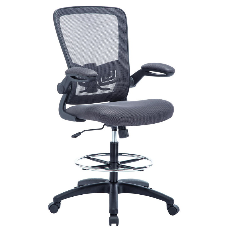 Ergonomic Desk Chair, Mesh Home Office chair, Swivel Desk, Computer Chair with Lumbar Support, Height Adjustable with Foot Ring
