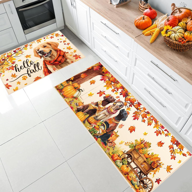  Tapis de cuisine de cuisine pour salle de bain, C