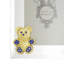 Gold Teddy Bear with Light Rose Crystals 5" x 7" Frame-698715325