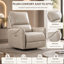 Fauteuil inclinable électrique en simili-cuir respirant de couleur avec bascule et pivot