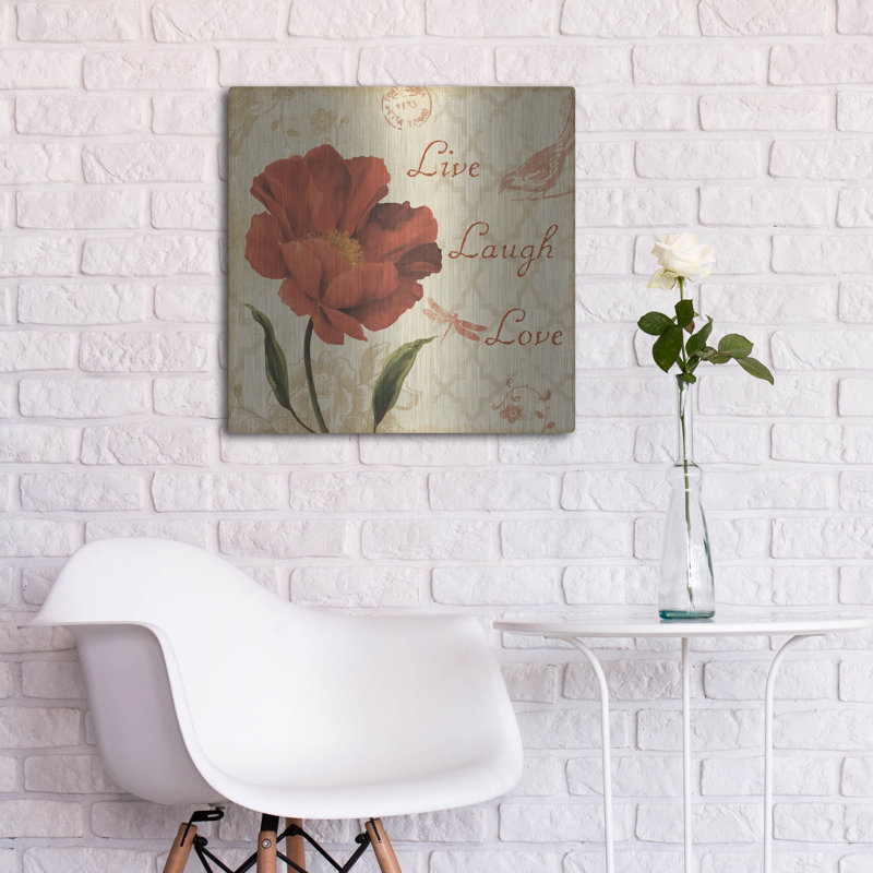 «Live Laugh Love» par Lisa Audit, H 24 po x l 24 po