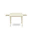 5 Piece Dining Room Furniture Set Includes a Rectangle Dining Table with Dropleaf and 4 Light Beige Linen Fabric Upholstered Chairs, Linen White-106914463-106914468-109975755