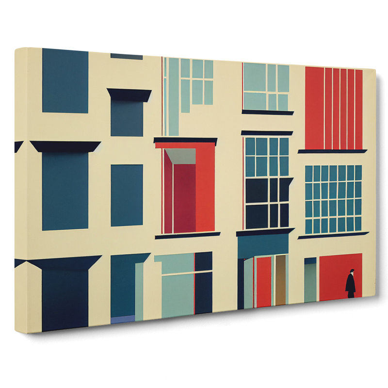 Bauhaus Architecture Vol.2 Abstract - Wrapped Canvas, 50cm H x 76cm W x 3cm D