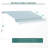 Outsunny Retractable Awning, Patio Awning Sunshade Shelter with Manual Crank Handle, 280gsm UV Resistant Fabric and Aluminum Frame for Deck, Balcony, Yard-115810940-115810945