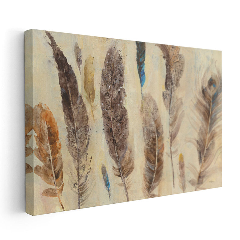 Étude de plumes - reproduction d'art sur toile, 20 x 30 po