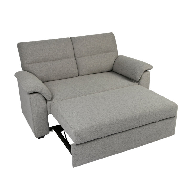 2 Seater Fabric Sofa Bed, Grey