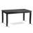 7 Piece Modern Dining Table Set Consist of a Rectangle Wooden Table and 6 Black Color Linen Fabric Upholstered Chairs, Black-592215822-592215823