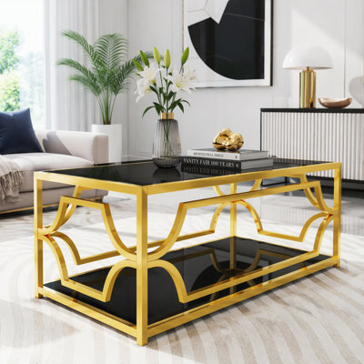 Tempered Glass Top Coffee Table