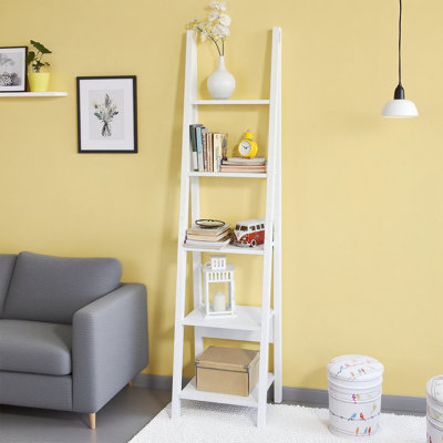 Leiter-Bücherregal Brinley 180 x 44 cm