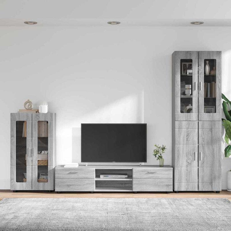 Console for TVs up to 88", Grey Sonoma