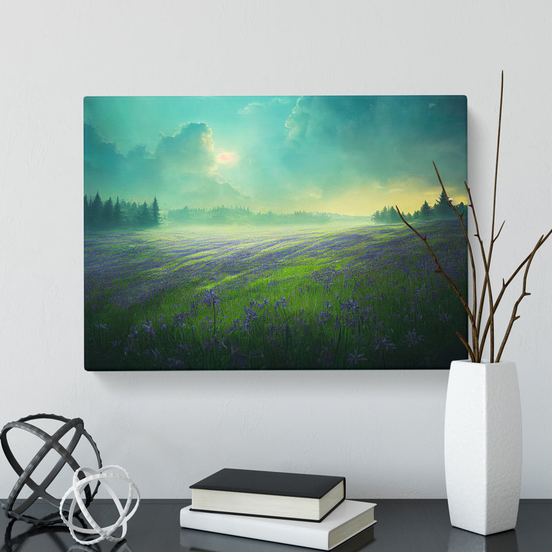 Fabulous Bluebell Field - Wrapped Canvas, 50cm H x 76cm W x 3cm D