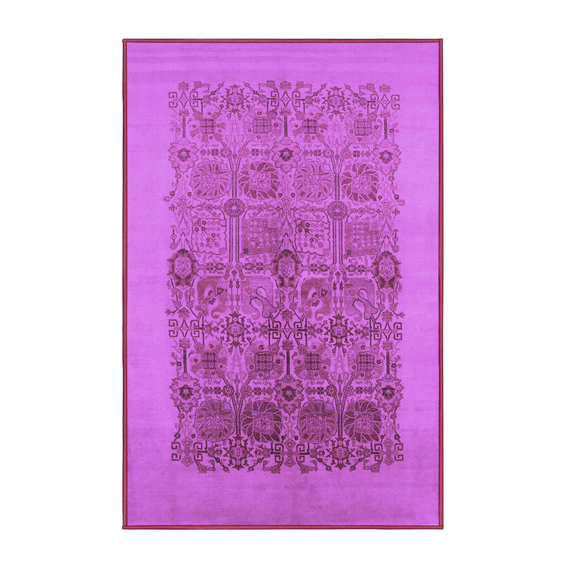 Washable Oriental Indoor Rug, Rectangle 4' x 6'