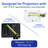 White Universal Drop Ceiling Projector Mount