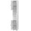 Armoire de rangement autoportante blanche 70,8 po avec portes et tablettes ouvertes, armoire à linge pour la salle de bain