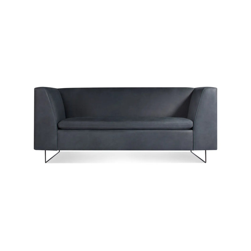 Bonnie Sofa, 29" H x 72" W x 33" D, Ink Genuine Leather