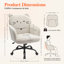 Upholstered Fabric Swivel Armchair-1590404495