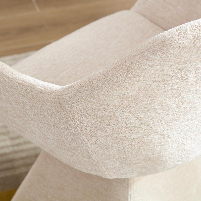 Chaise d'appoint pivotante à 180 °