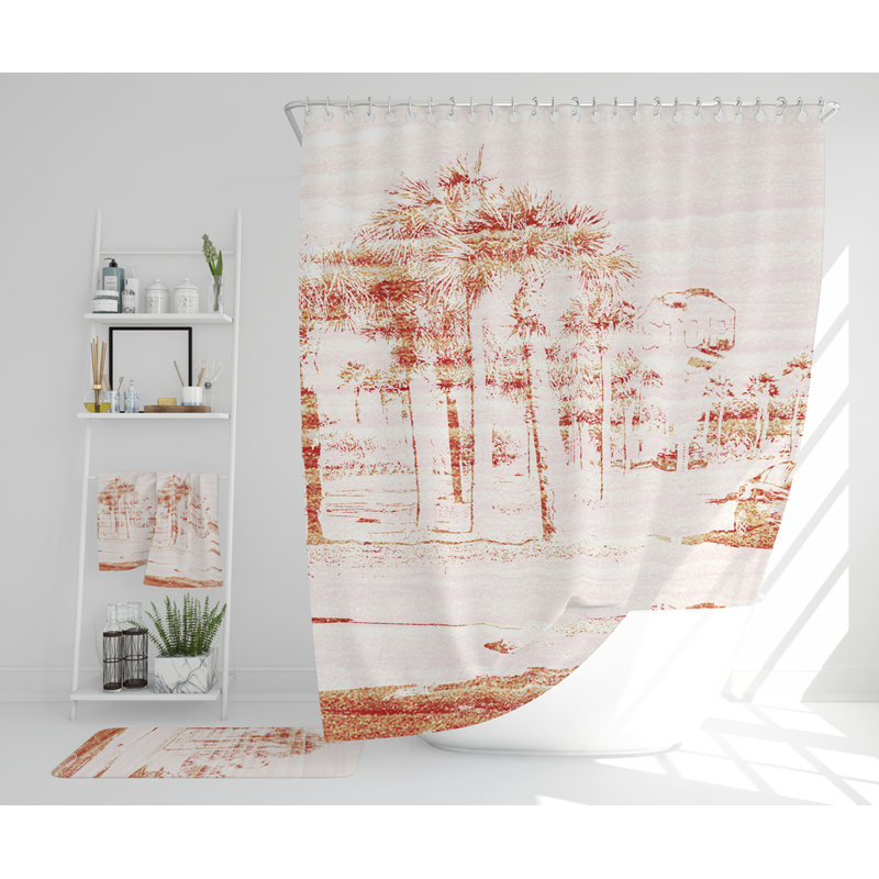 Neliyah Polyester Shower Curtain Set